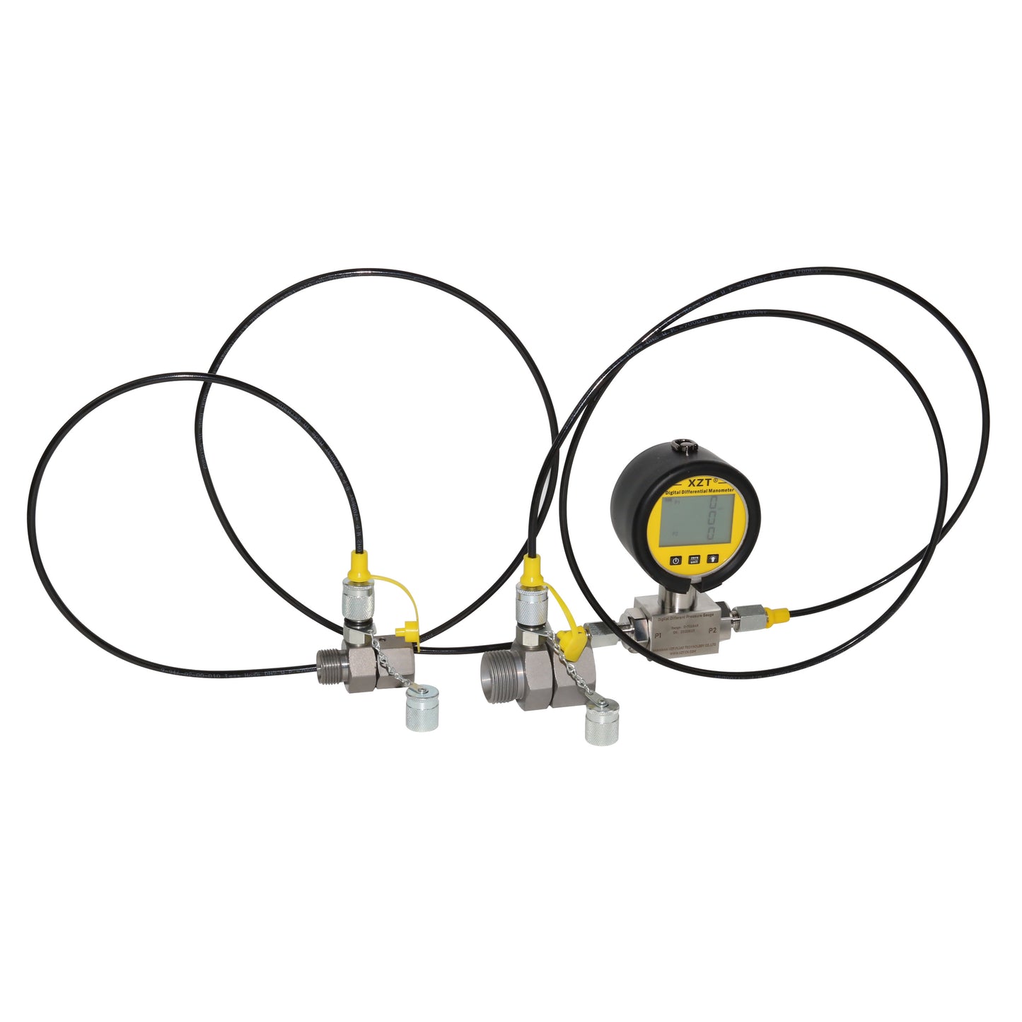 Free Shipping XZT 70MT Hydraulic Pressure Test Coupling Kit,Pressure gauges Set,Test Hose,digital pressure gauge for Repair Excavator Construction Machinery
