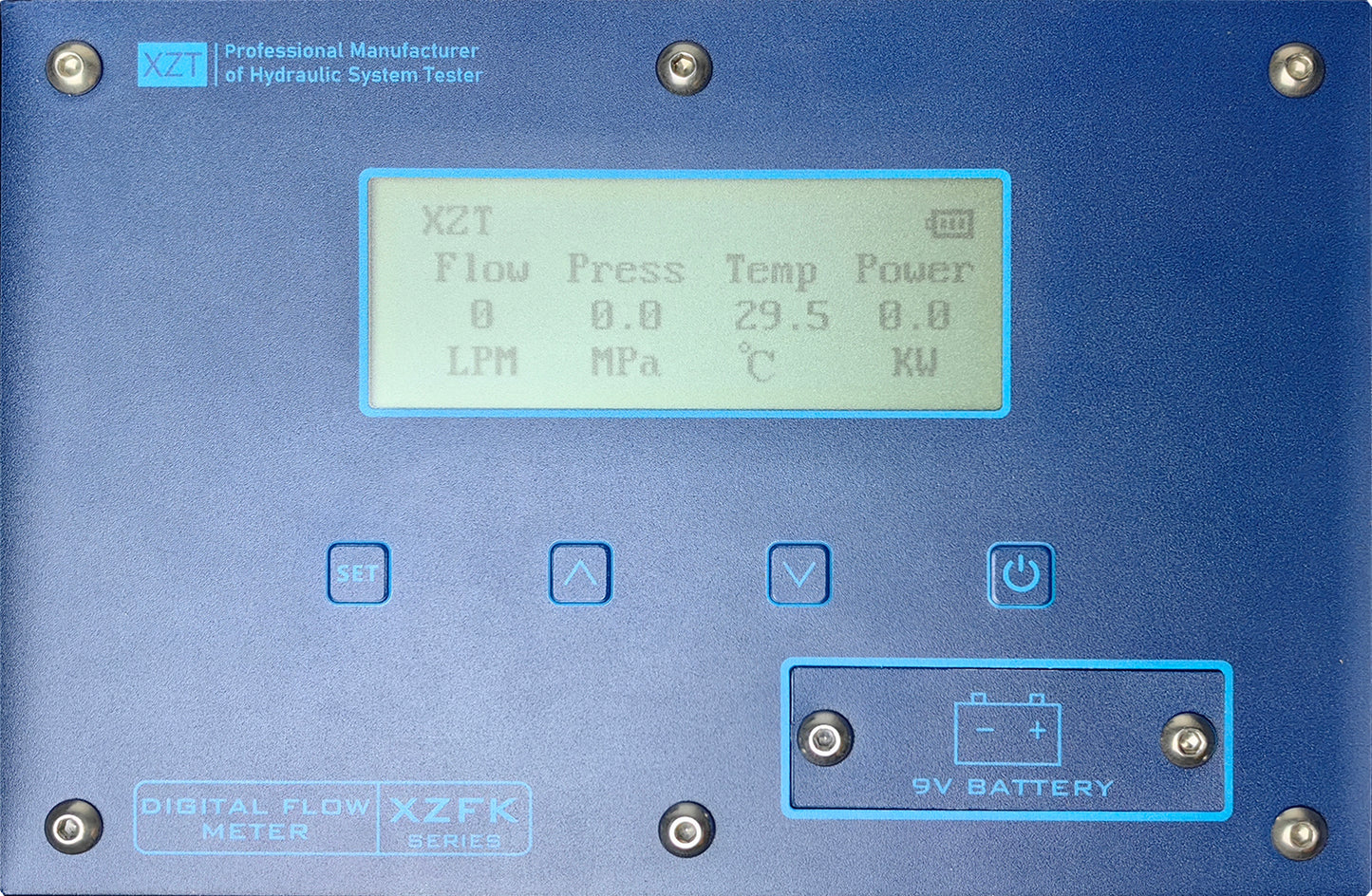 XZT Free Shipping 6000PSI 800L/200 GPM Inline Digital Hydraulic Flow Meter,Hydraulic Pressure Test kit, Flow Test for Excavator, Pump,Cylinder,Hydraulic Valve,Motor (800L / 200Gallon)