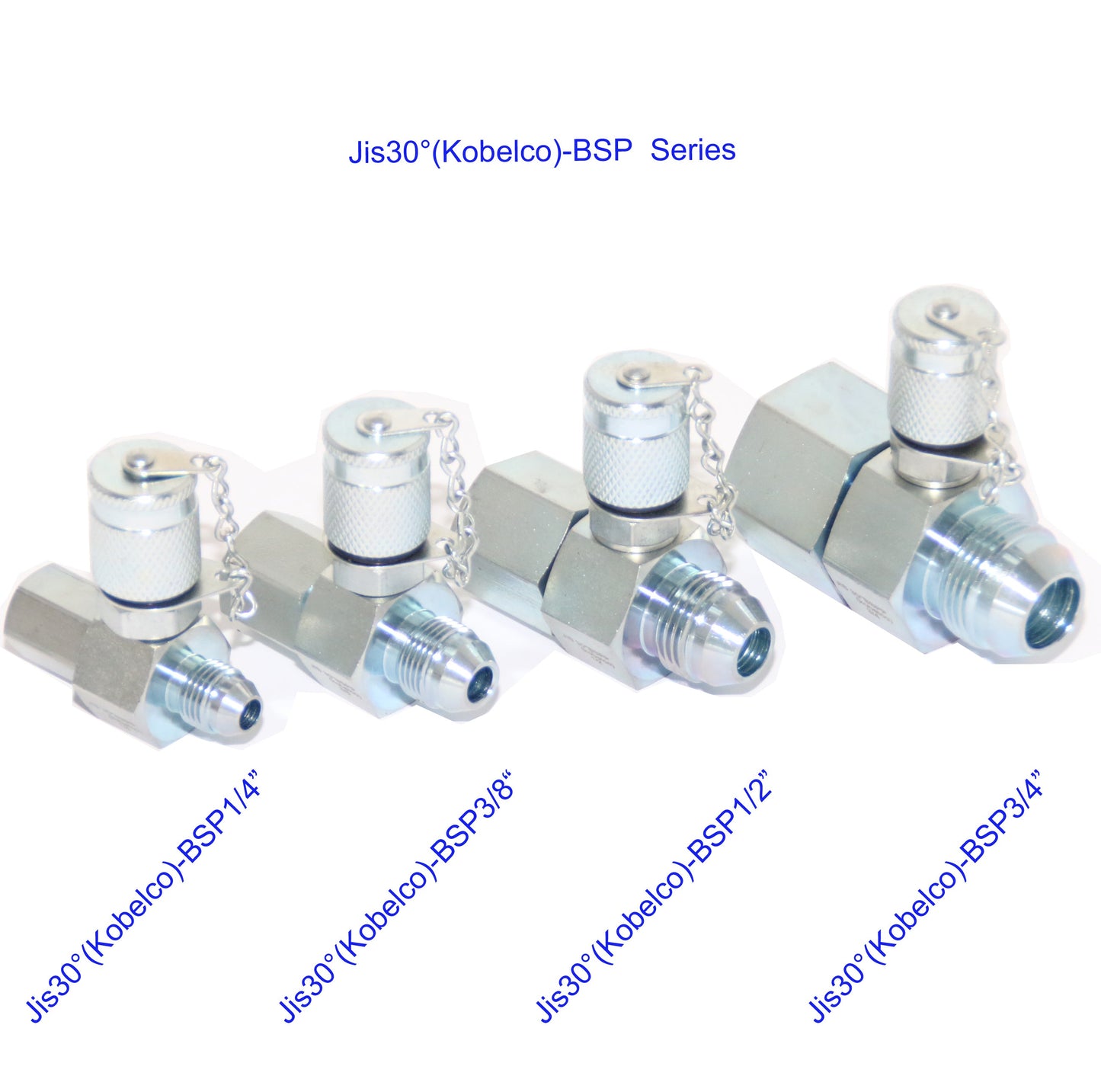 XZT 7 Pack JIC 37° Hydraulic Swivel Run tees,hydrulic tee connector,Tester Coupling set for hydraulic system,Excavator Construction Machinery