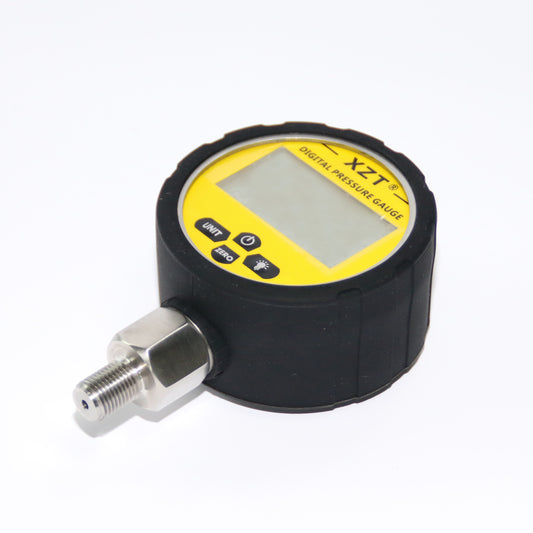 XZT 3.15" 0~700BAR/10000 PSI Digital Hydraulic Pressure Gauge with Black Protector,Pressure Manometer, Pressure Sensor Connector ,Base Entry