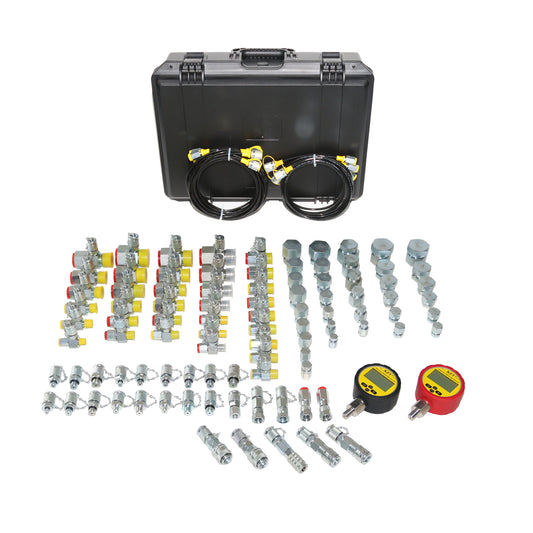 XZT 70A Free Shipping Digital Hydraulic Pressure Test Coupling Kit,Pressure Gauge,Test Hose,Test Point for Excavator Construction Machinery Repair