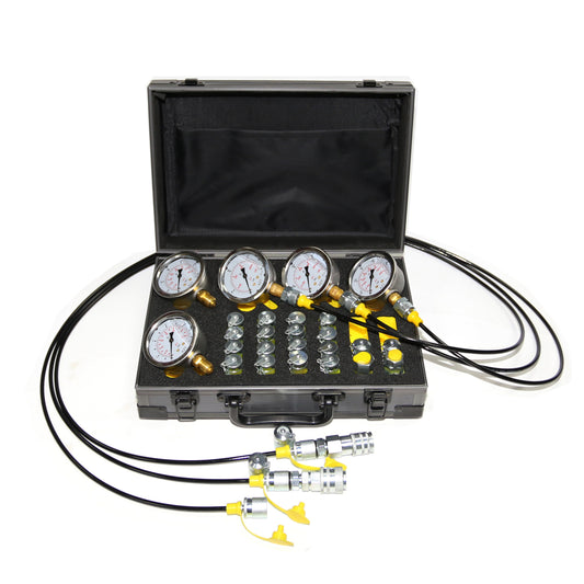 XZT 60P Hydraulic Pressure Test,Pressure gauges Set, Mini Hydraulic Hose Set, Test Coupling Set,Repair Tools for USA Brand Excavator Construction Machinery