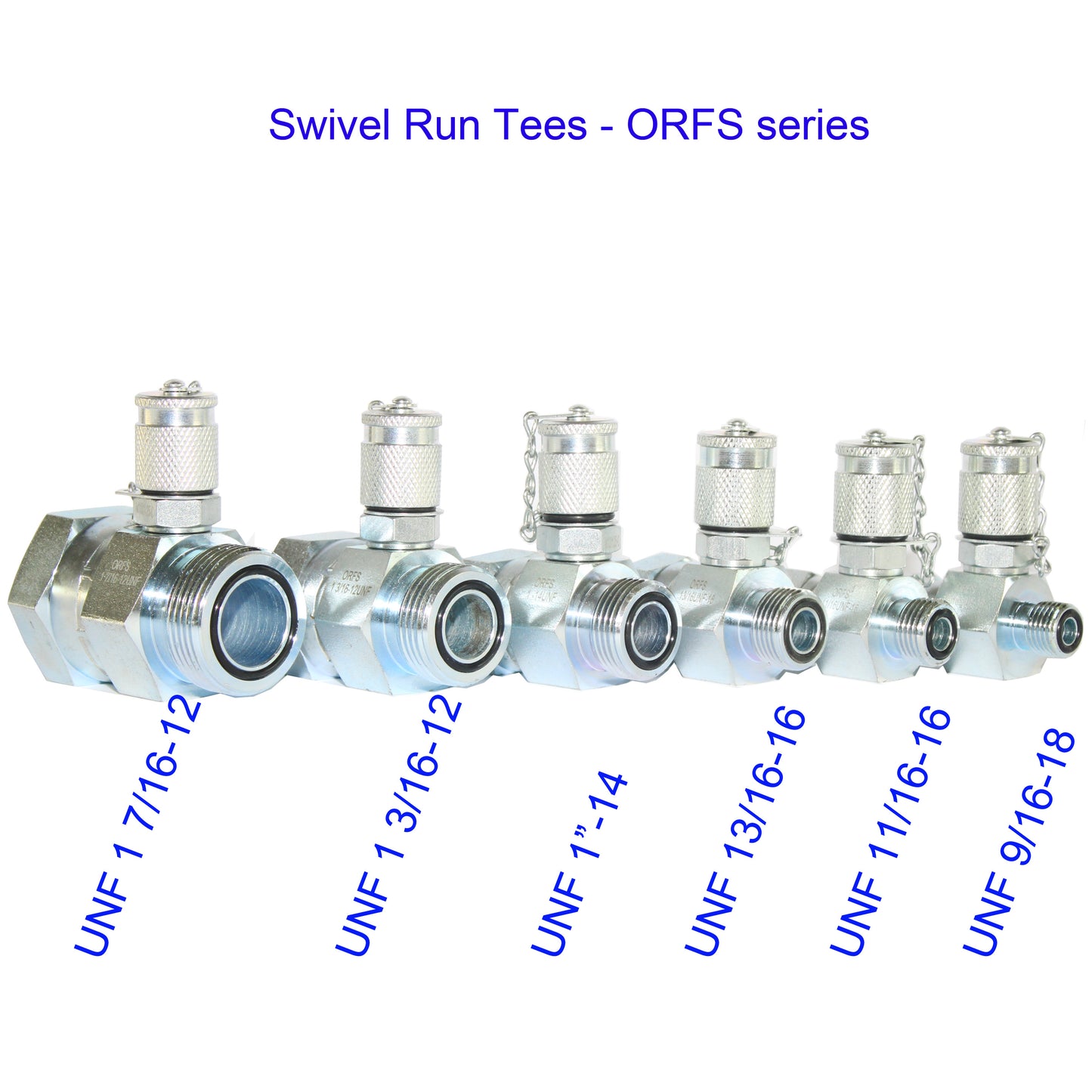 XZT ORFS JIC 37° BSPP DKO-24° JIS30°-metric Series,Hydraulic Swivel Run tees,hydrulic tee connector,Tester Coupling set for hydraulic system,Excavator Construction Machinery