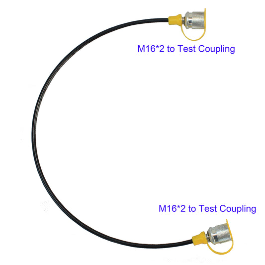 XZT M16*2-M16*2 female 600BAR/9000PSI Hydraulic pressure Test hose test coupling, Mini pressure hose, Pressure Gauge Hose