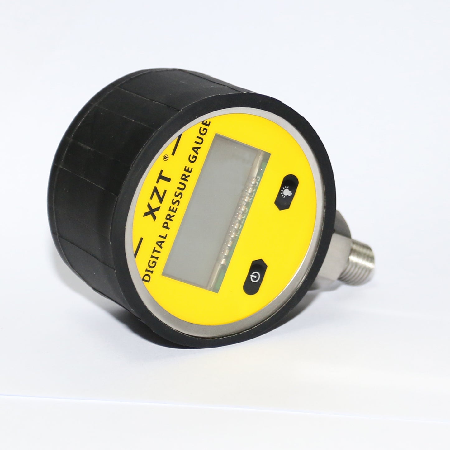 XZT 2.5" 250BAR/3600 PSI Digital Hydraulic Pressure Gauge with Protector ,Base Entry, Pressure Manometer, Pressure Sensor Connector