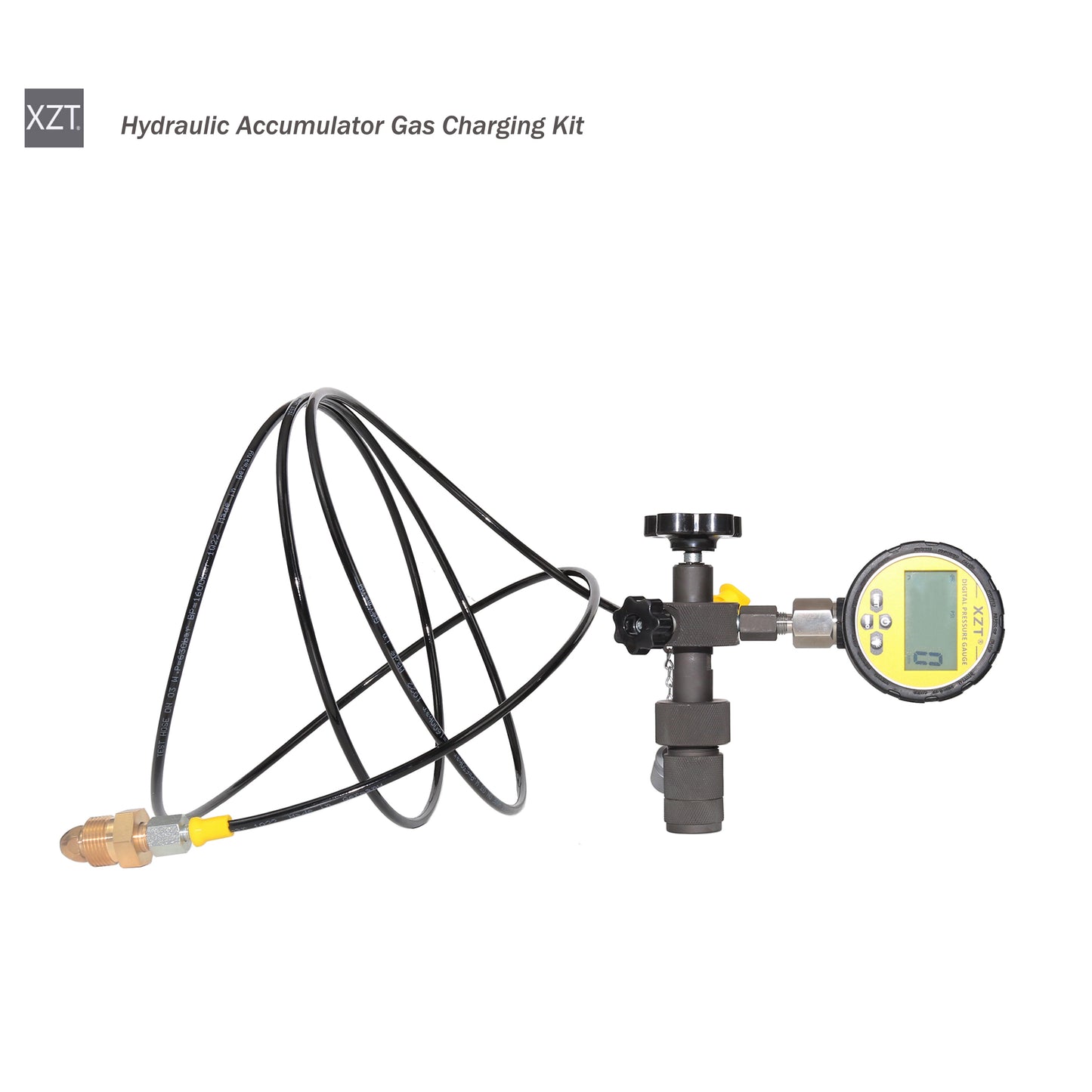 XZT GK-01SD Free Shipping Hydraulic Accumulator Nitrogen Charging System, Nitrogen Pressure Test Kit, Gas Charging Tools