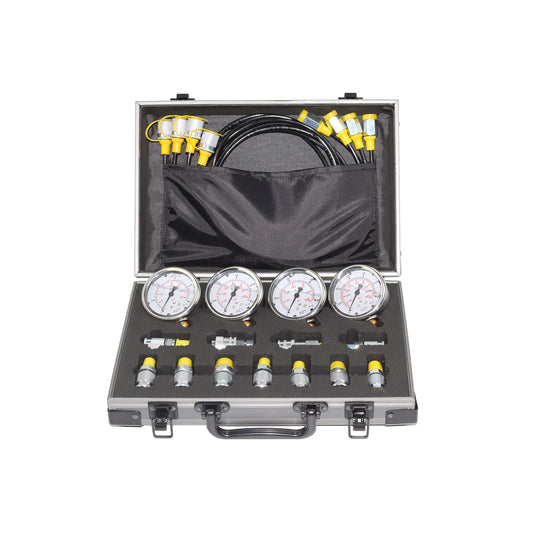 XZT 60M Free Shipping Hydraulic Pressure gauges Set,Test Hose,Hydraulic Pressure Test Coupling Kit,Hydraulic Repair Tools for USA,European,Japanese Brand Excavator Construction Machinery